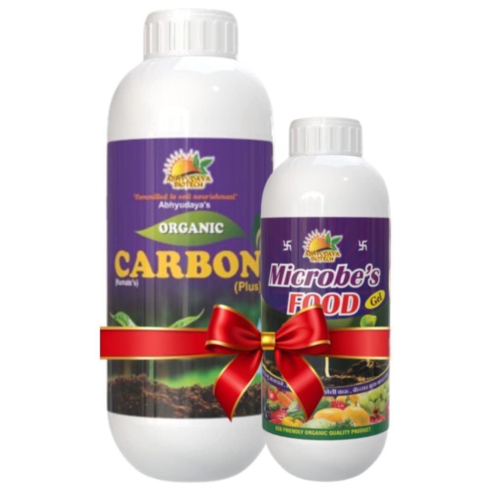 organic carbon liquid fertilizer Organic Carbon 50% Plus + Microbe's Foods Gel